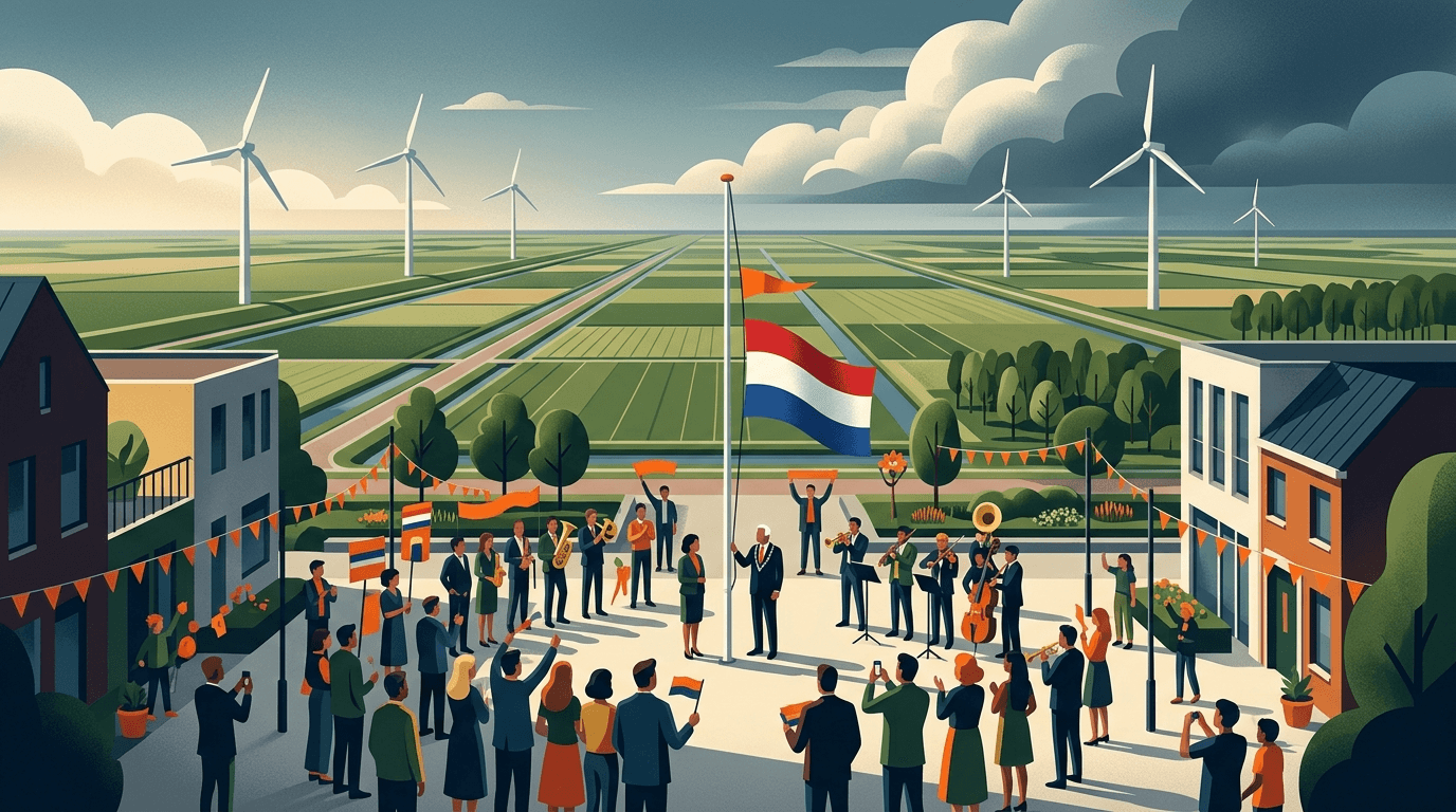 Feestelijke Koningsdagopening in Swifterbant met burgemeesterlijk bezoek