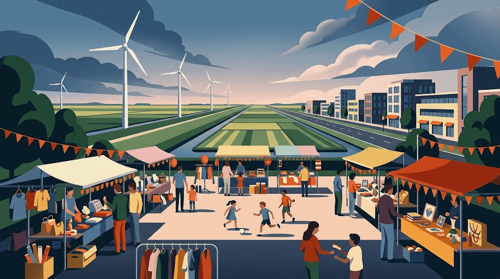 Zonovergoten Koningsdag in Dronten trekt duizenden bezoekers