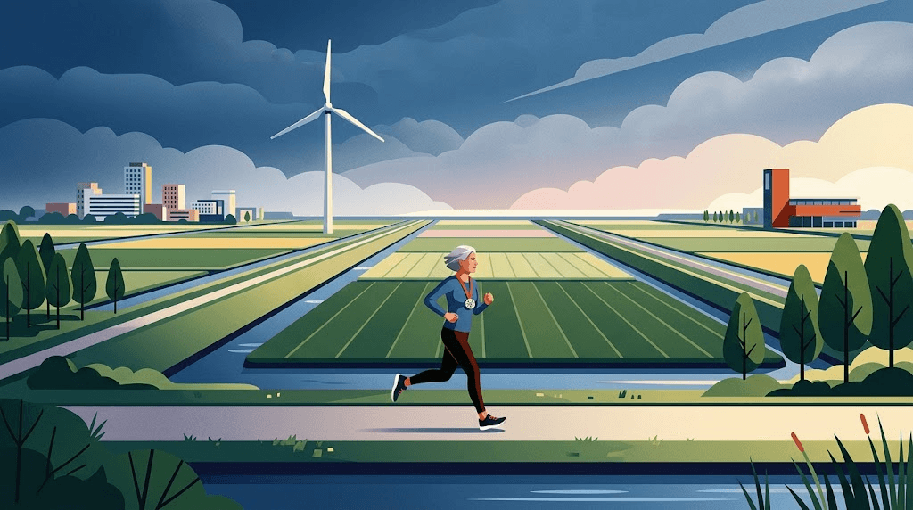 Biddinghuizen: Evelien Kern voltooit marathonreeks met Six Star Medaille
