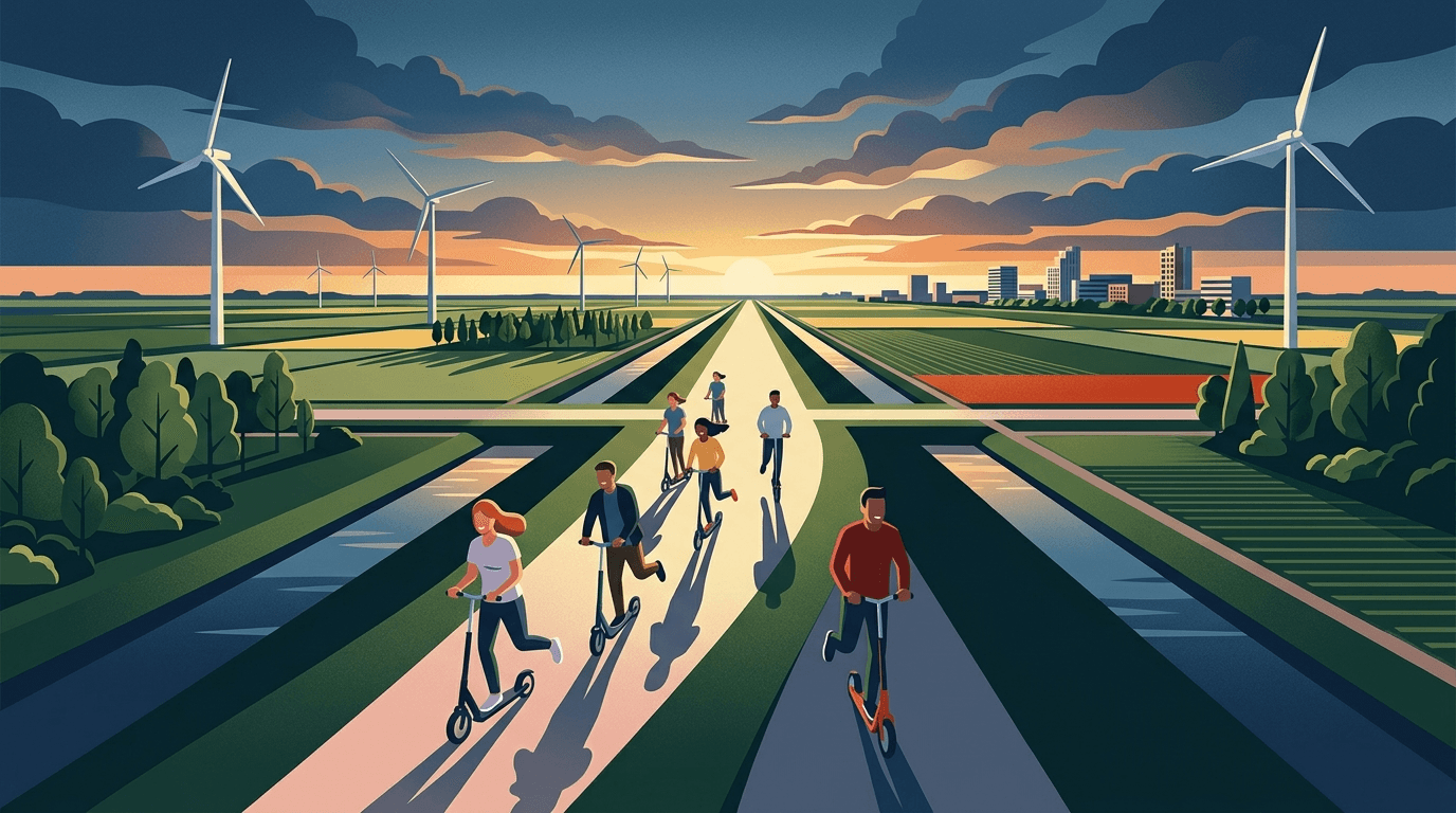 Step je fit in Lelystad: Ontdek de stad en natuur met kickbiken