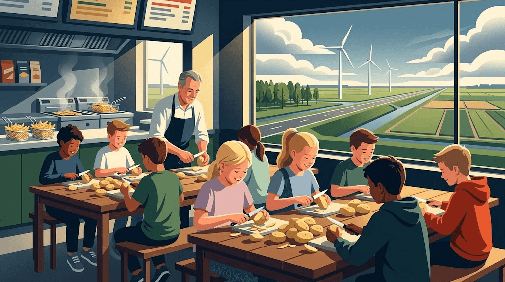 Zeewolde: Snackbar wordt mini-frietfabriek voor kinderen
