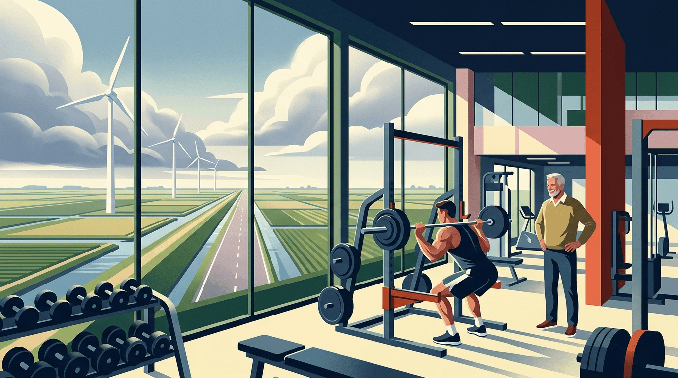 Emmeloordse bodybuilder Stan Dekker traint 'schoon' voor zijn vader