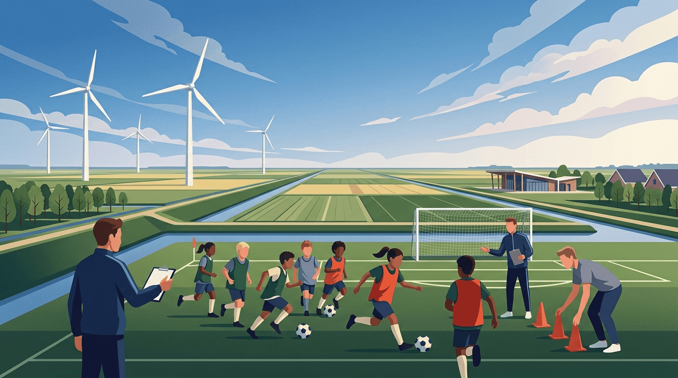 Jonge ondernemers uit Emmeloord starten voetbalschool