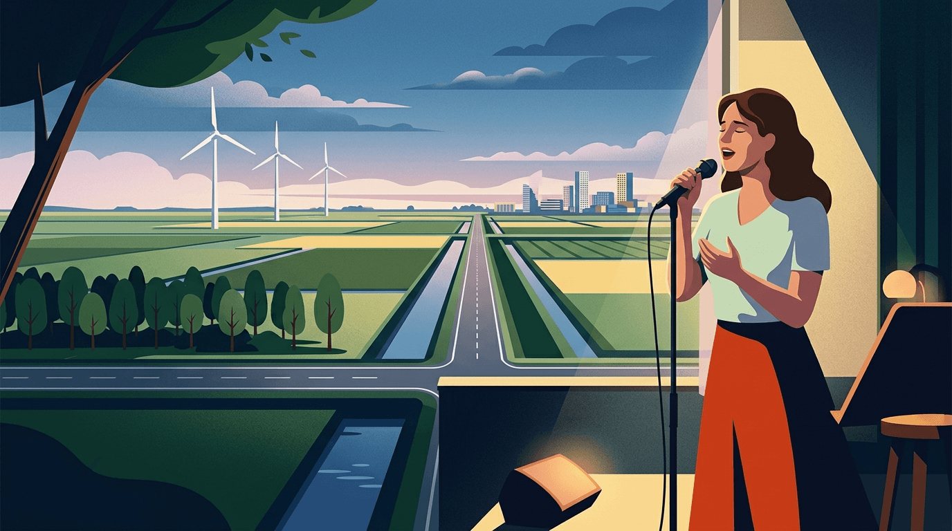 Almeerse Ciska van Rijn schittert in 'At Visite' met muzikale verrassing
