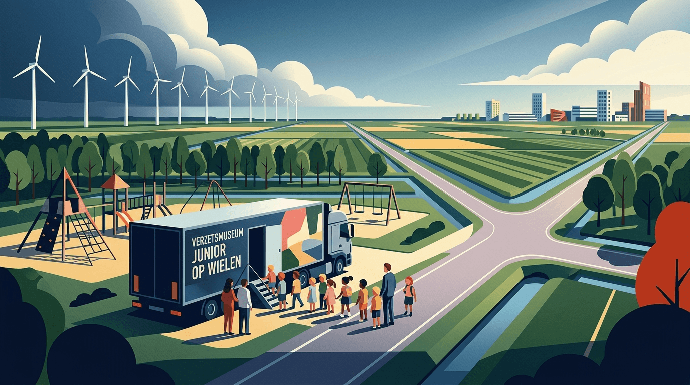 Verzetsmuseum Junior op Wielen vertelt verhalen in Almere