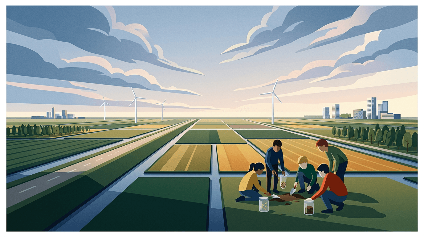 Zonnebloemschool leert over vrijheid en voedsel op akkerbouwbedrijf