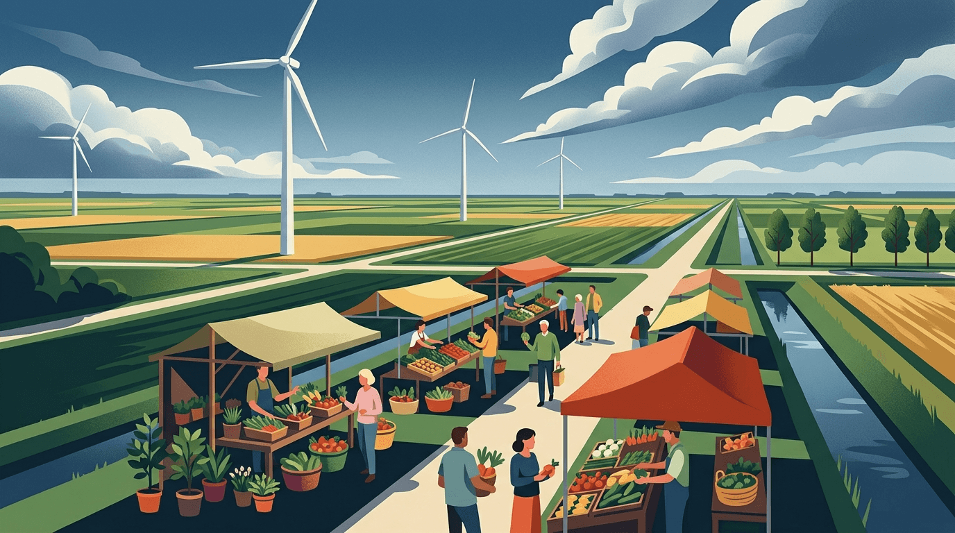 Lente-oogstmarkt op Warmonderhof Dronten succesvol