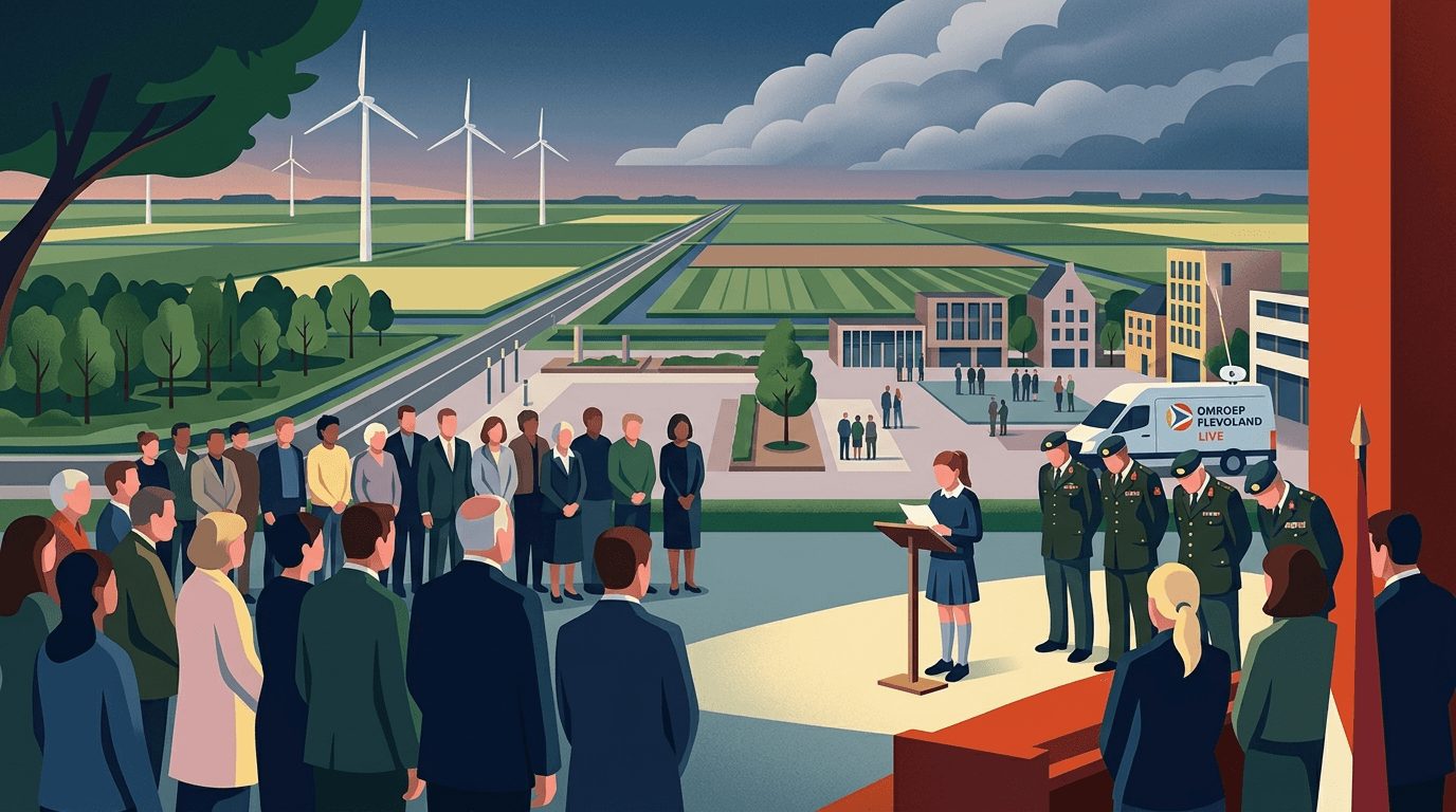 Dodenherdenking Dronten live op Omroep Flevoland