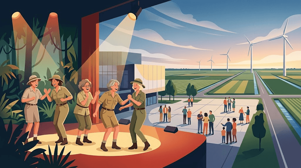 Swingende vriendinnencomedy ‘Opvliegers: Op Safari!’ in Agora Theater Lelystad