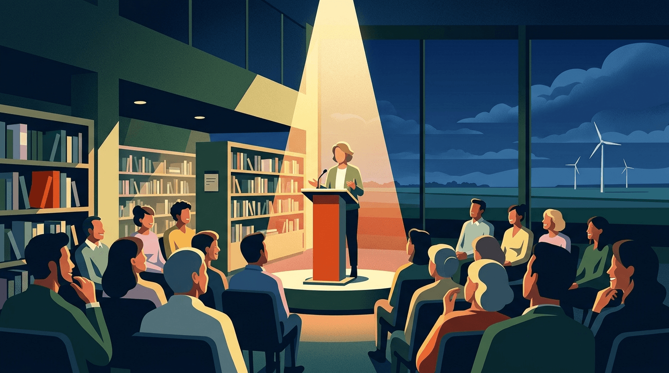 Roos Schlikker spreekt over veerkracht in FlevoMeer Bibliotheek Emmeloord