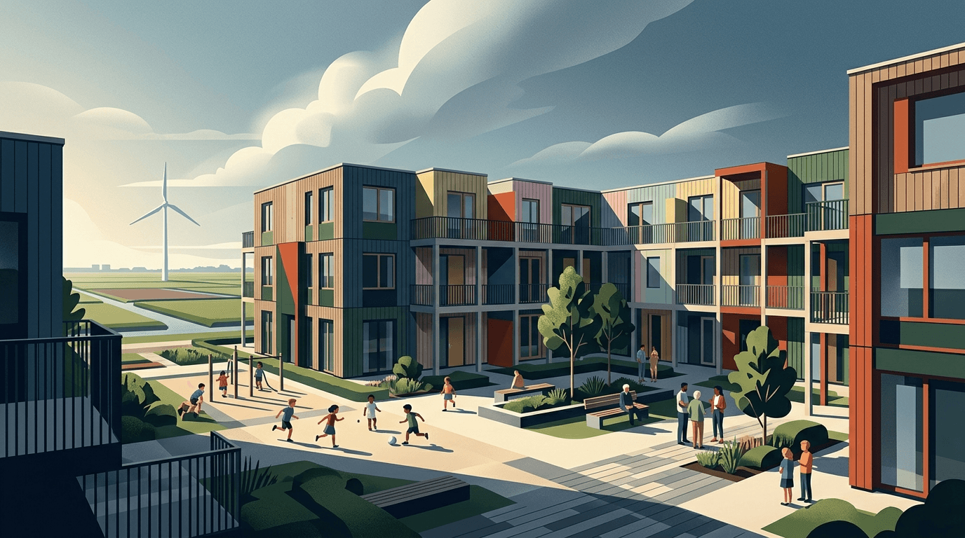 Houten wooncomplex Xylino officieel geopend in Almere Poort