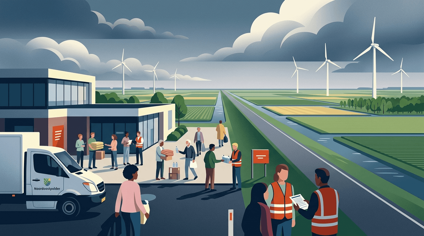 Gemeente Noordoostpolder oefent met noodsteunpunten voorbereiding op crises
