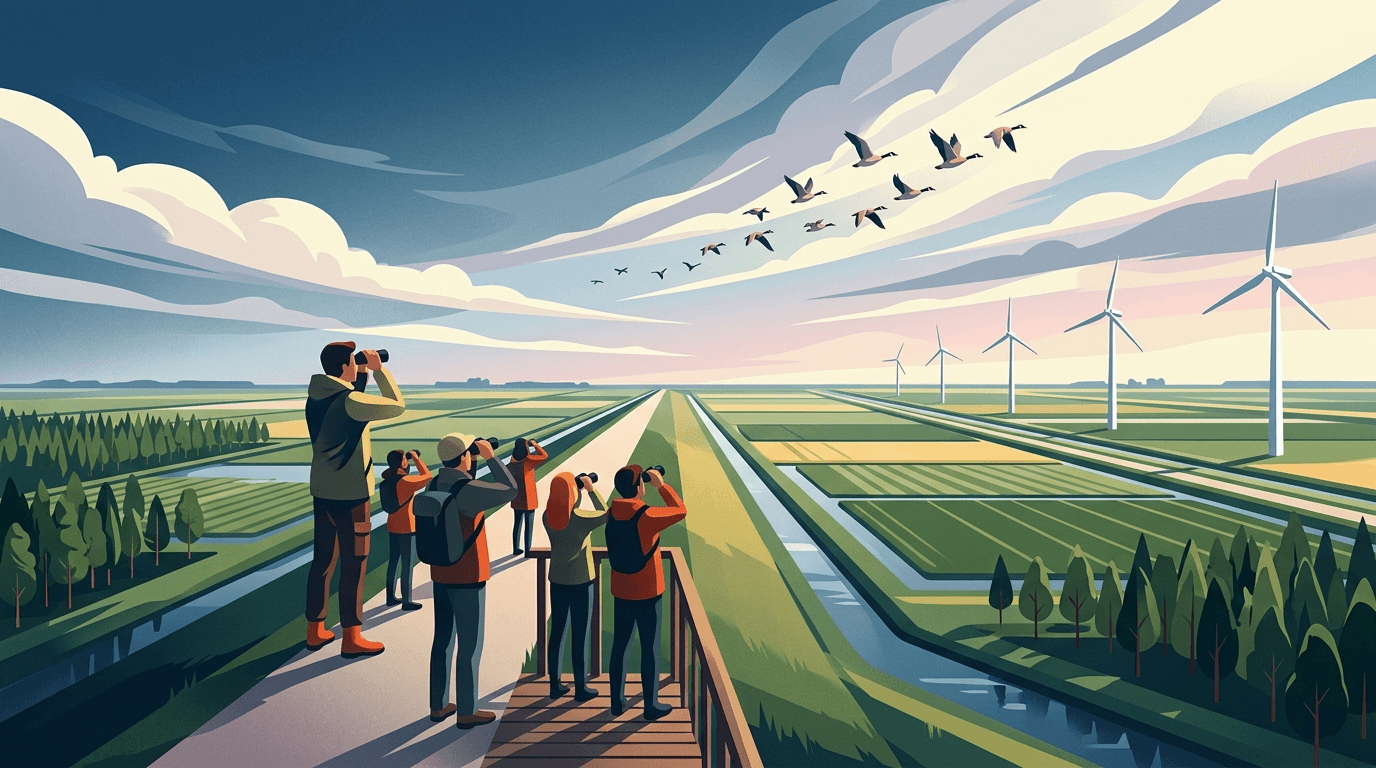 Wereldtrekvogeldag in Nationaal Park Nieuw Land