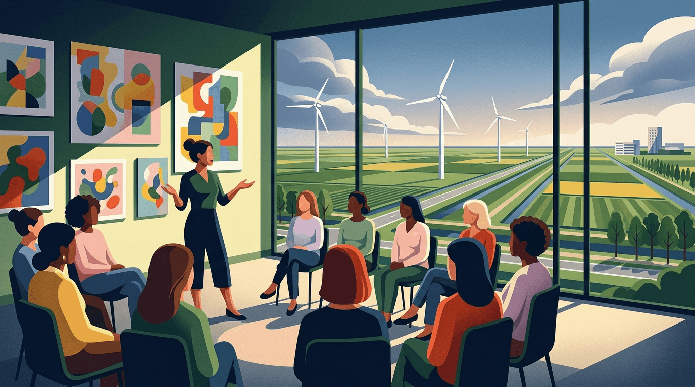 Inspiratiesessie voor vrouwen in Noordoostpolder met kunstenares Anca Blok