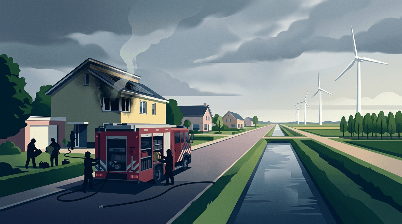Brand in bed & breakfast Emmeloord onder controle