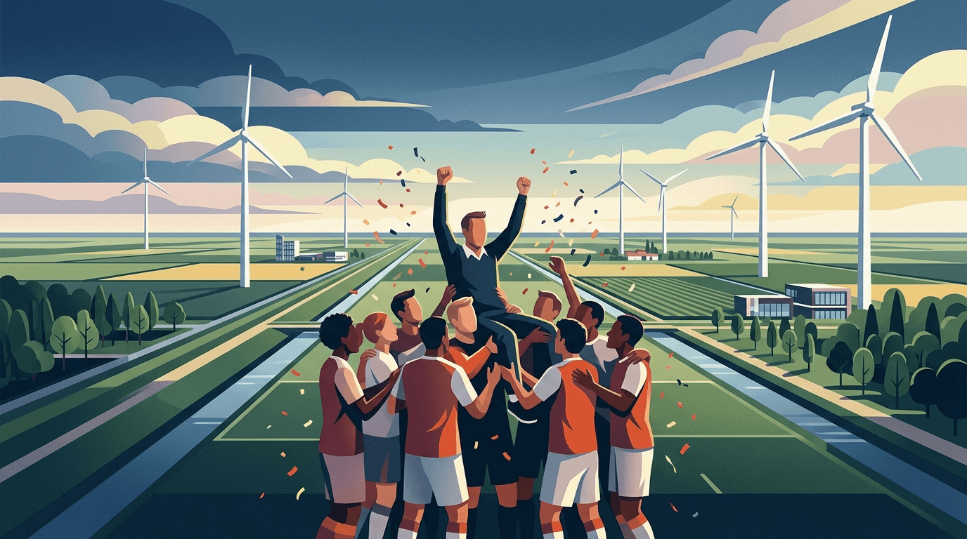 Almeerse trainer Sandor Augustijn wint districtsbeker met Ajax amateurs