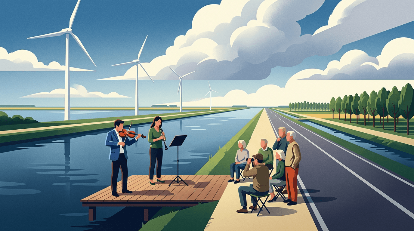 Muziekwandeling combineert natuur en cultuur in Almere
