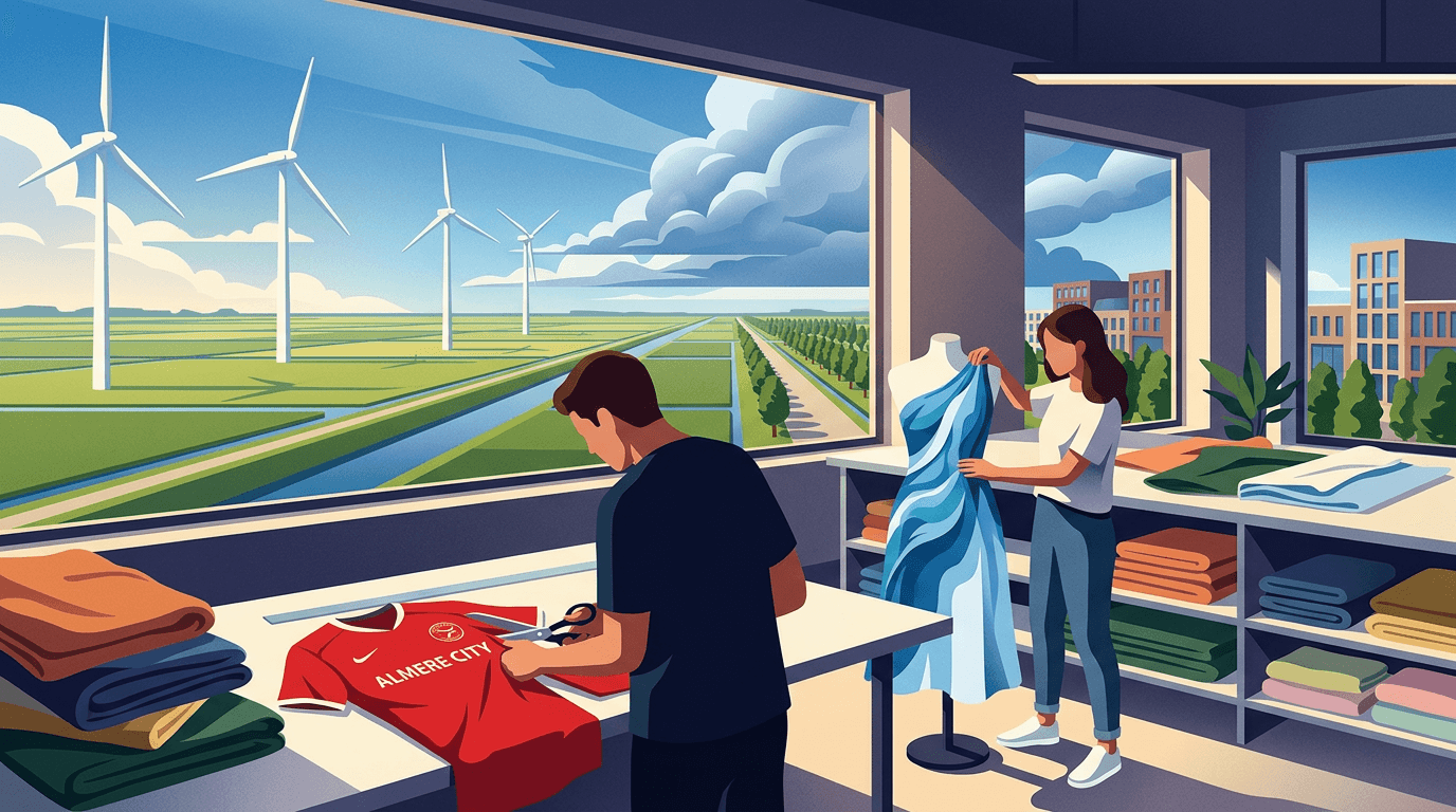 Almeerse modetalenten geven textielafval nieuw leven voor 50 jaar Almere