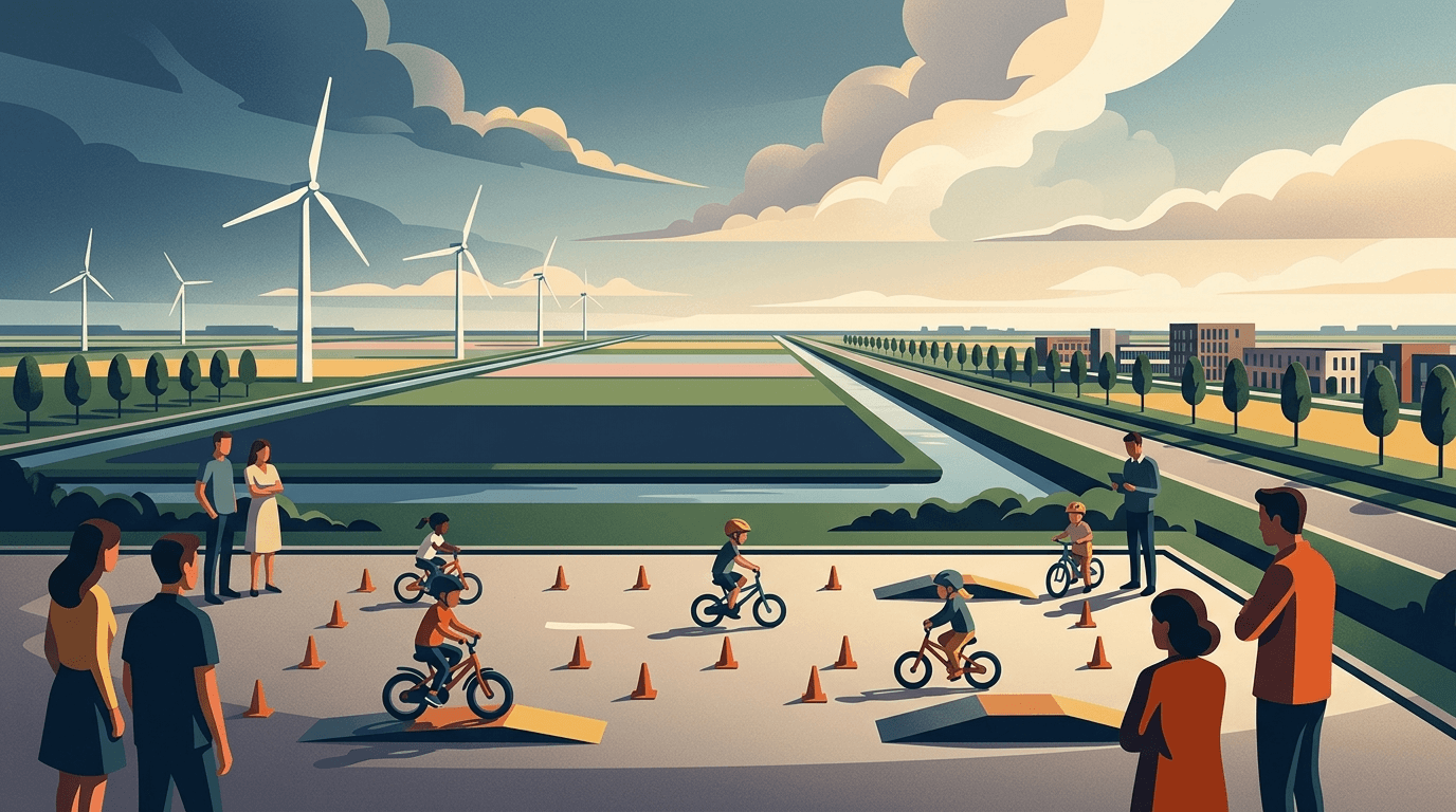 Lelystadse kinderen leren fietsen met schoolproject