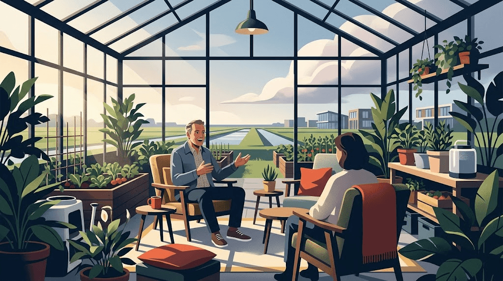 Omroep Almere presenteert nieuwe aflevering van 'At Visite' vanuit de kas