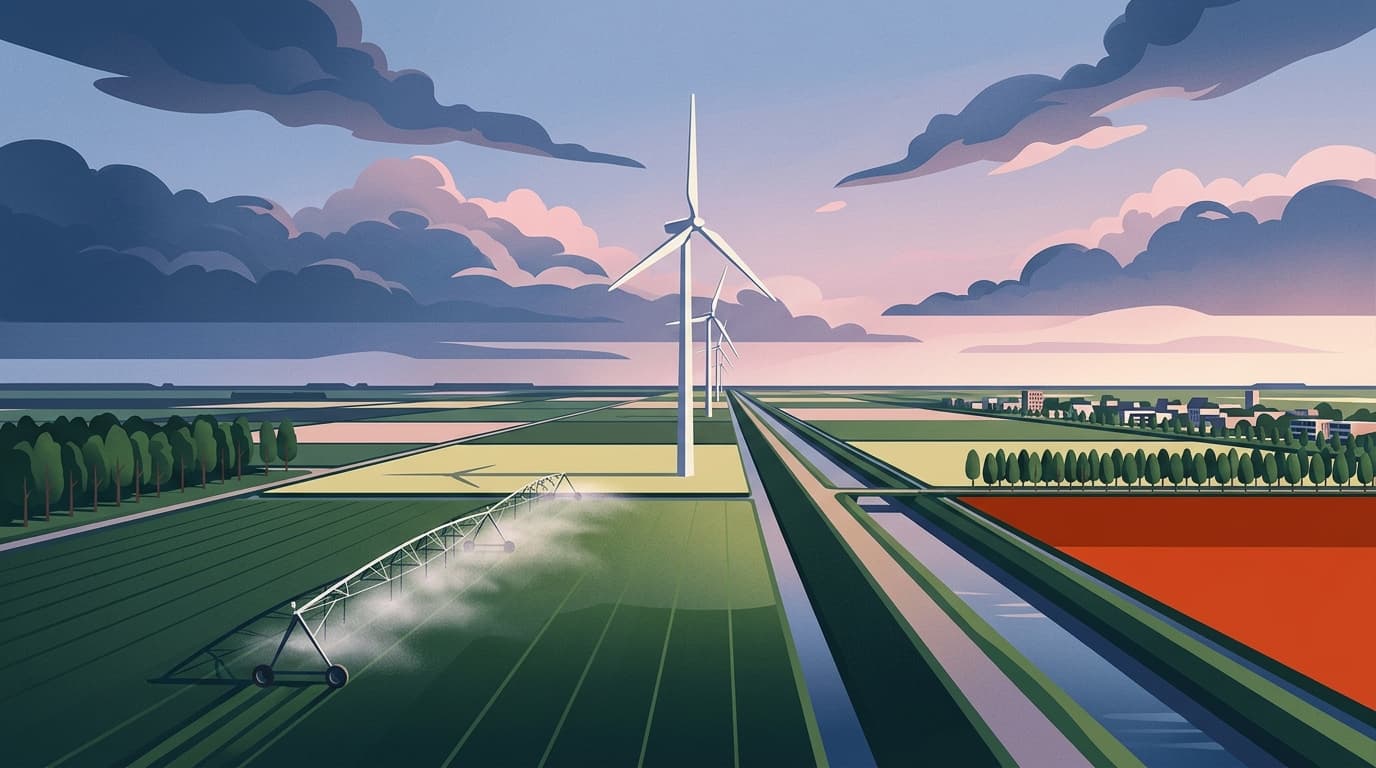 Elektrisch beregenen: rust en duurzaamheid voor Flevolandse akkerbouwer