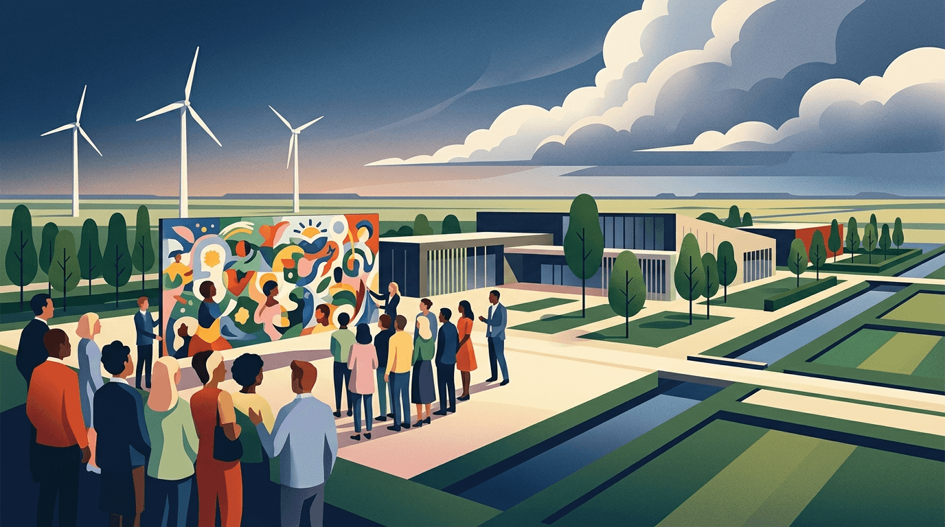 Gezamenlijk schilderij onthuld in buurtcentrum De Windhoek, Lelystad-Haven