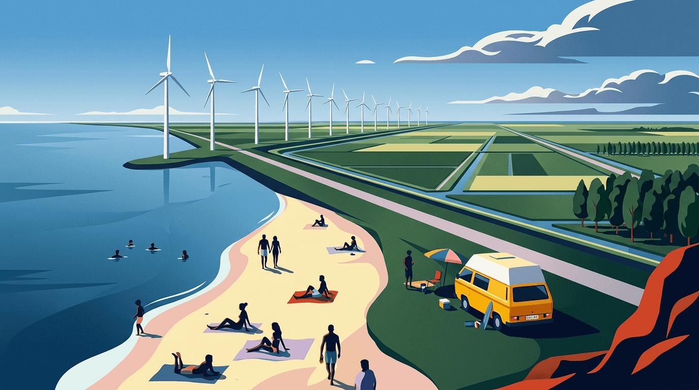 Flevoland zoekt verkoeling tijdens warme dag