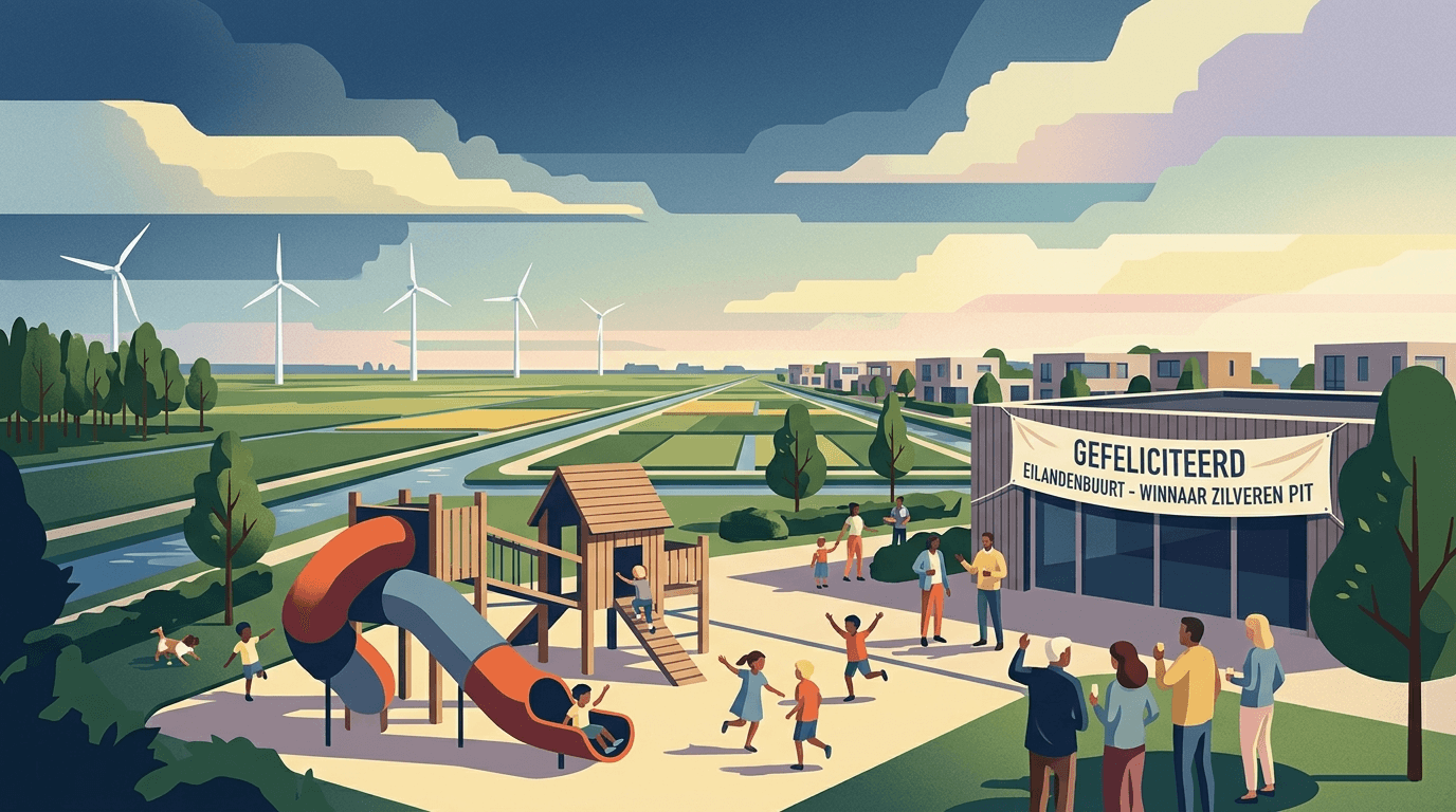 Eilandenbuurt Almere wint Zilveren Pit voor zelfgebouwde speeltuin
