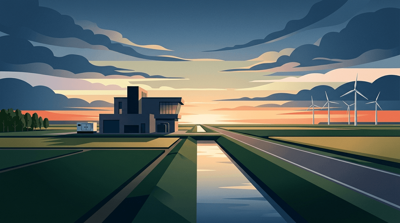 Waterschap Zuiderzeeland verstevigt waterveiligheid Noordoostpolder met eigen noodstroom