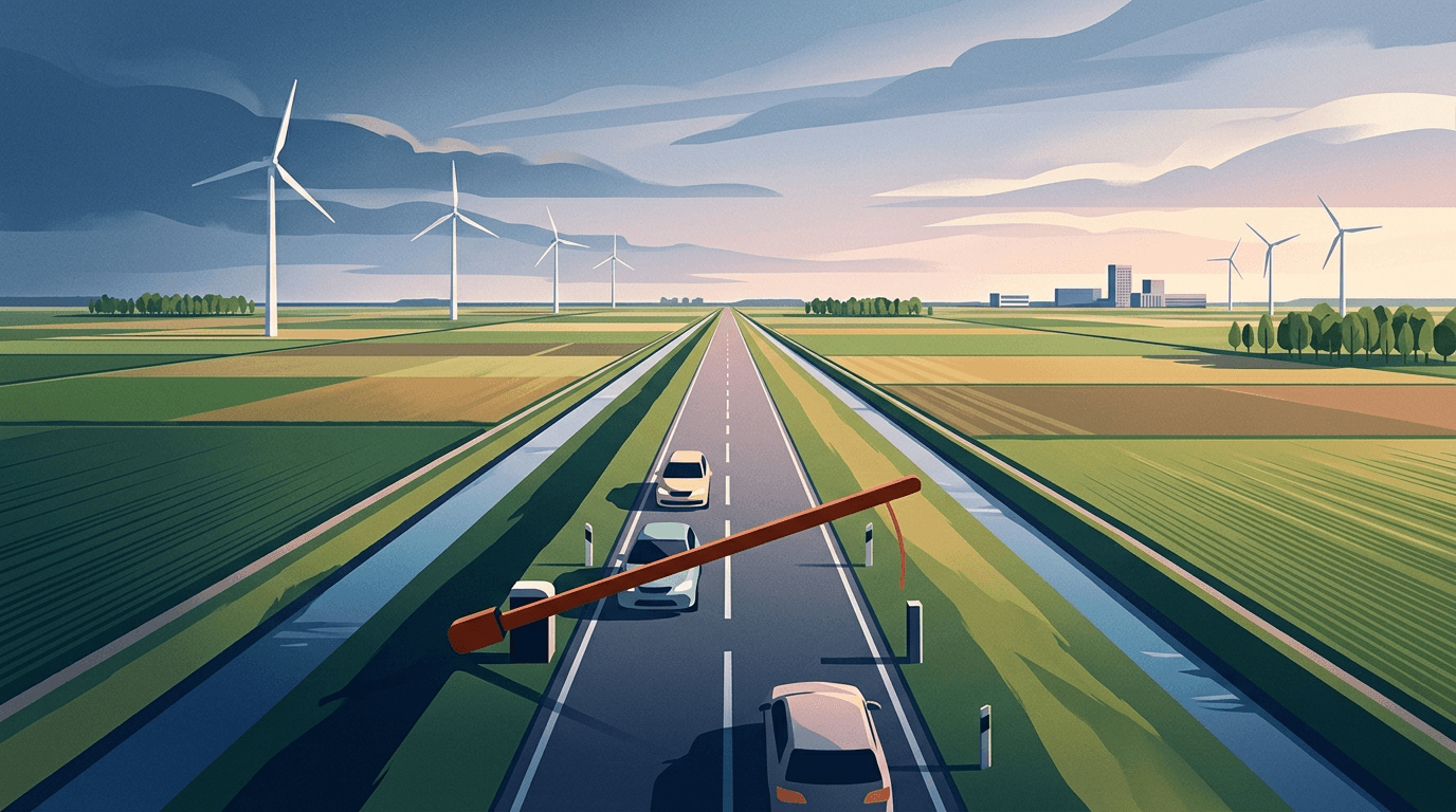 Slagboom op Kleiweg moet sluipverkeer tussen Emmeloord en Marknesse aanpakken