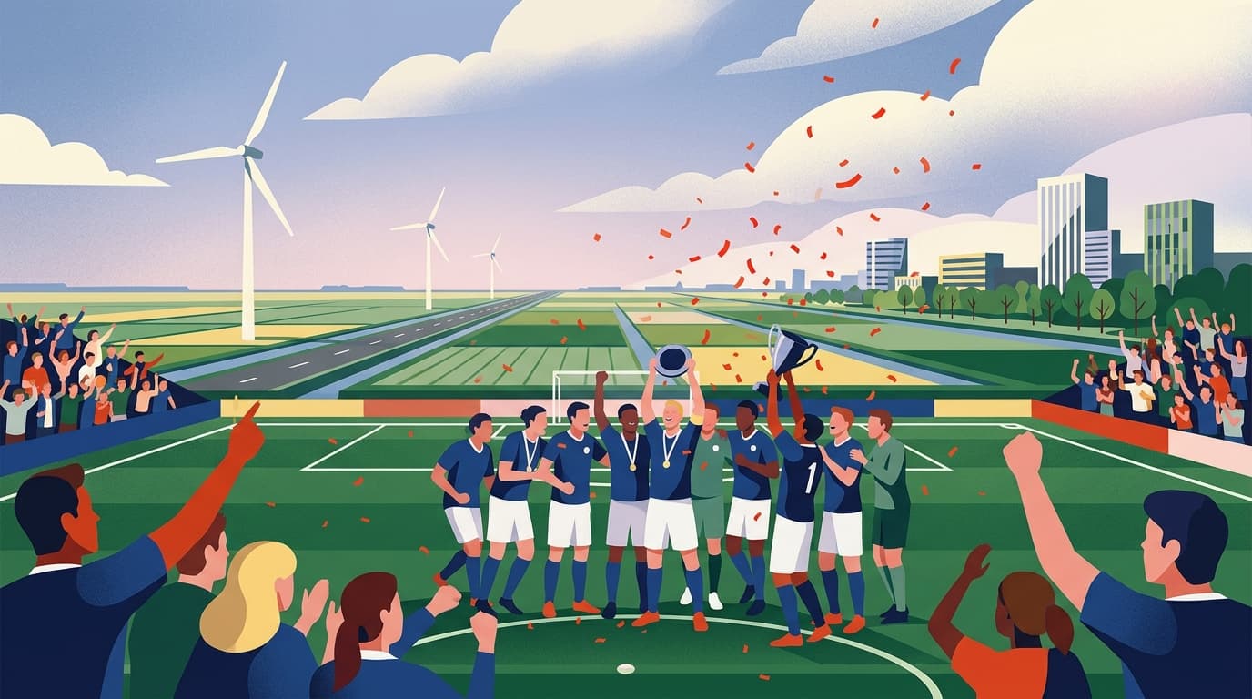 Forza Almere promoveert naar de Derde Klasse na overtuigende winst