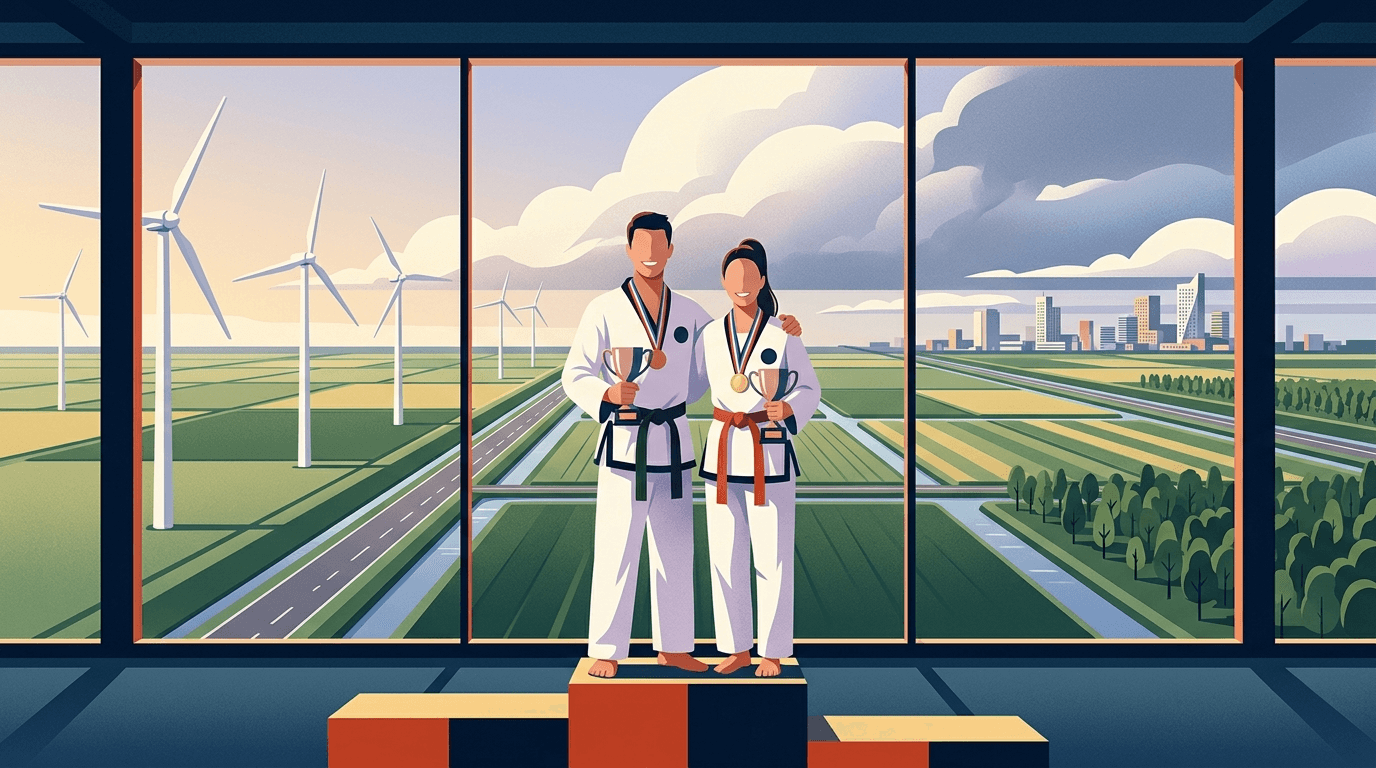 Drontense Taekwon-Do talenten Twan Meijer en Sophia Zandvliet schitteren op internationale podia