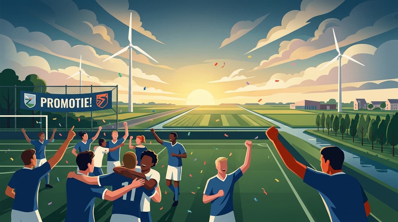 Flevolandse clubs vieren promotie: SVM, RKO en SV Ens stijgen in de rangen