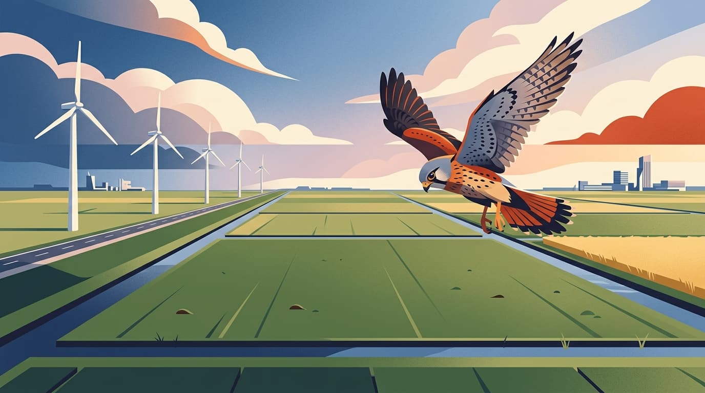 Torenvalken beleven topjaar in Noordoostpolder dankzij overvloed aan veldmuizen