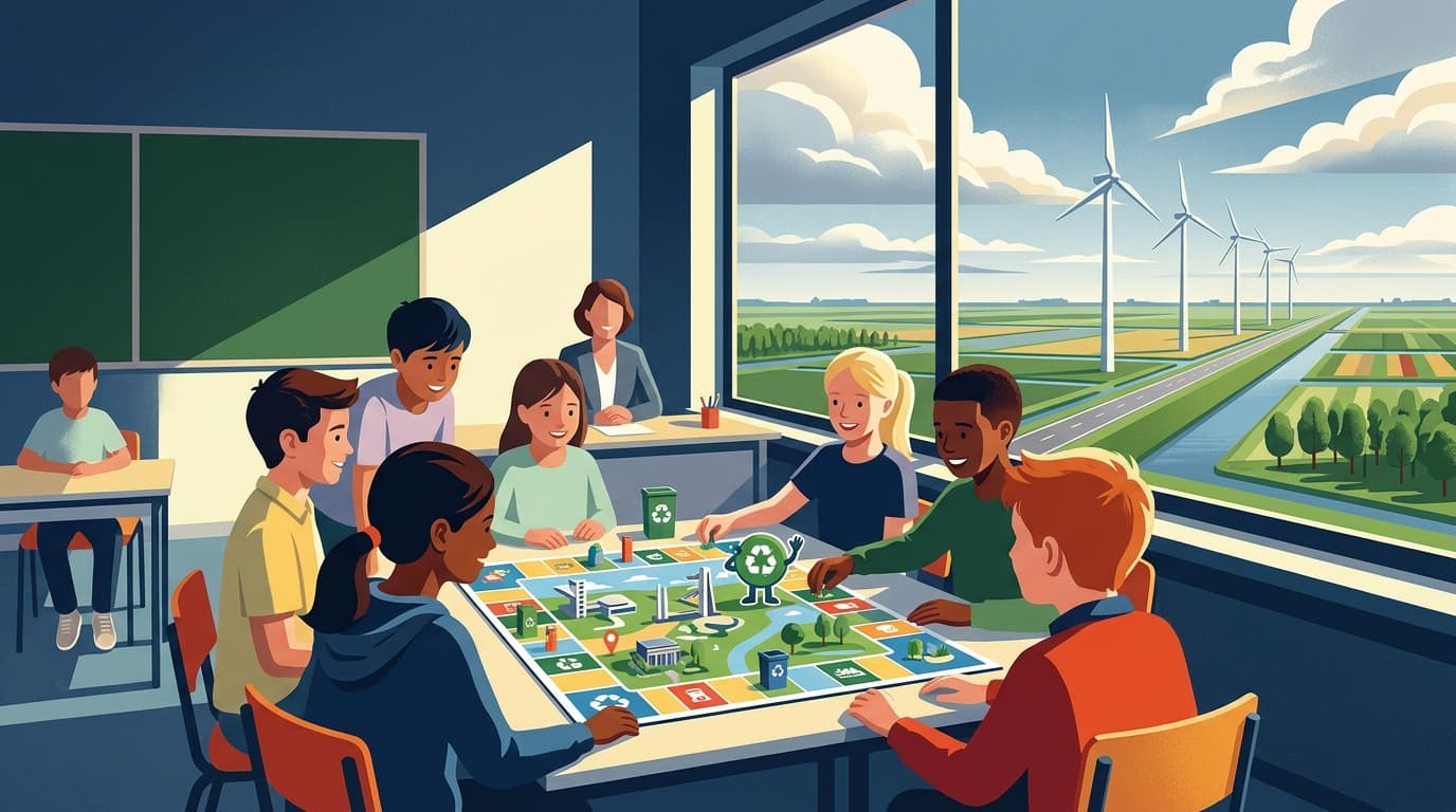 Lelystad introduceert educatief afvalspel voor basisscholen, mede ontwikkeld door Porteum-leerlingen