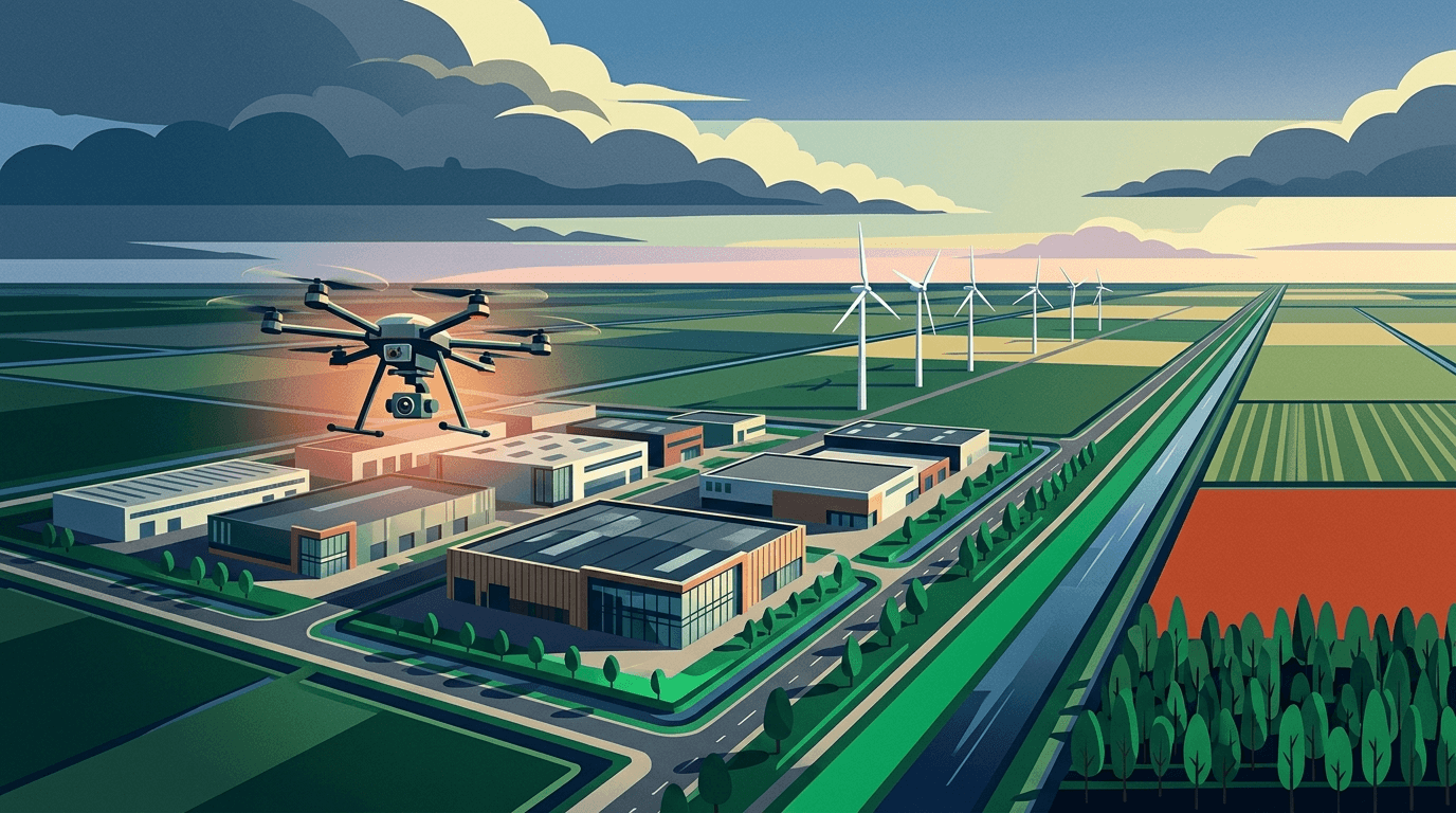 Dronebeveiliging Breidt Uit Naar Noordoostpolder: Een Nieuwe Stap Voor Flevolandse Bedrijventerreinen