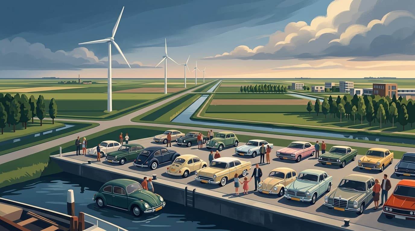 Nationale Oldtimerdag Lelystad Viert Veertigjarig Jubileum met Ronkende Motoren en Nostalgie