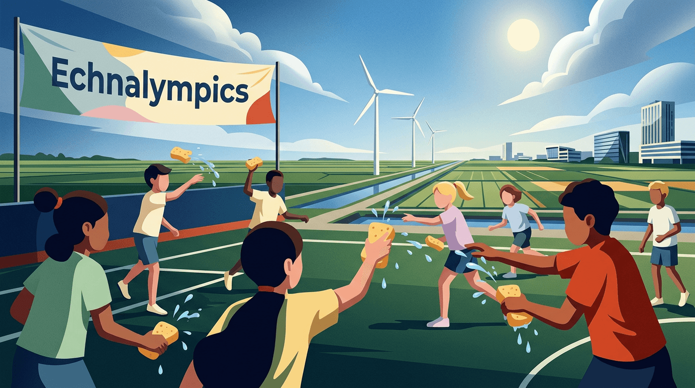 Hittegolf Dwingt Echnalympics Almere tot Aanpassing: Winterspelen Veranderen in Waterspektakel
