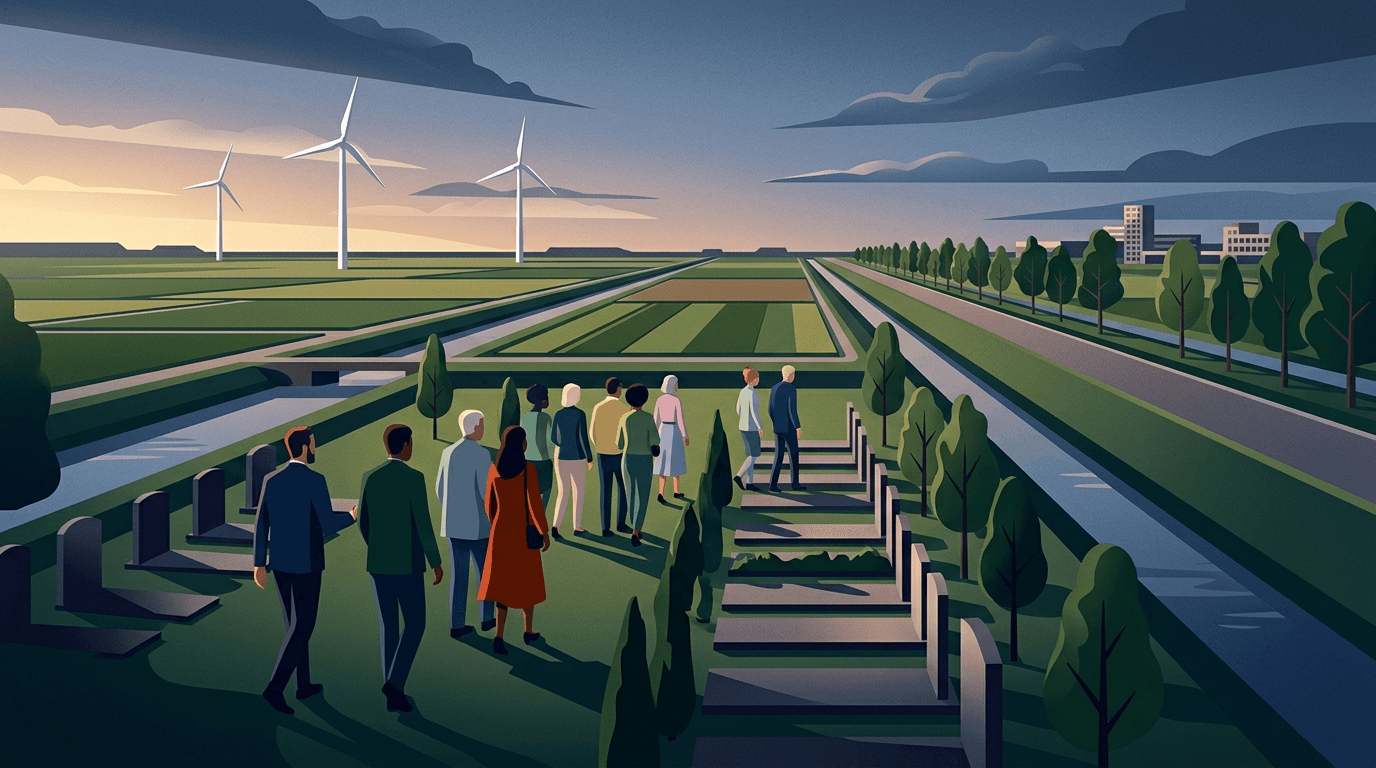Jubileumwandeling op Lelystadse begraafplaats verbindt met verhalen en herinneringen