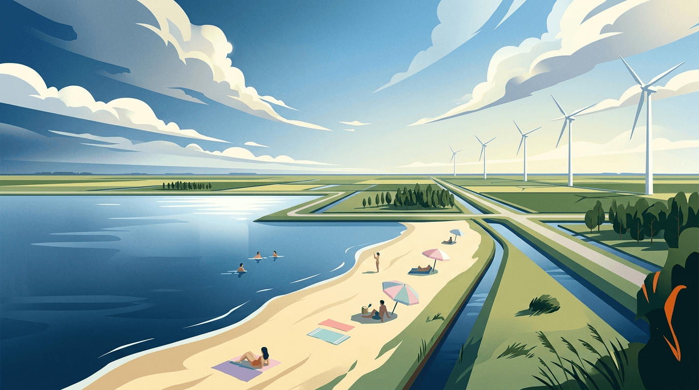 Lelystad Zoekt Verkoeling aan het Markermeer Tijdens Hittegolf