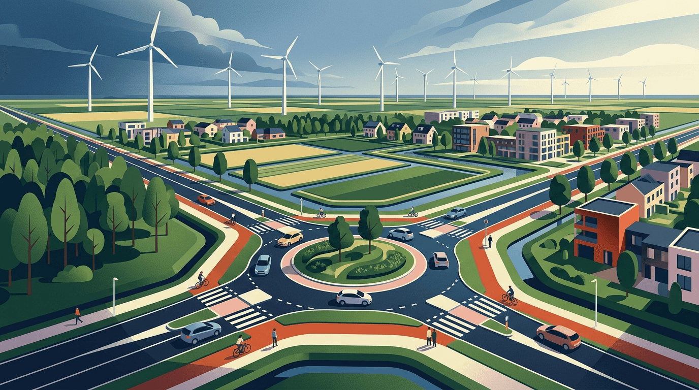 Nieuwe Rotonde Kievitsweg/Watersnipweg in Almere: Verbetering van Verkeersveiligheid en Doorstroming