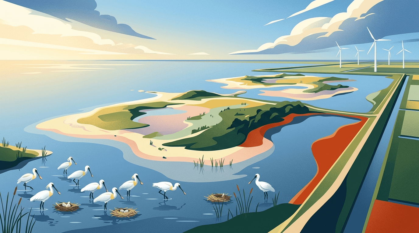 Lepelaar Vestigt Zich op Marker Wadden: Een Nieuwe Mijlpijl voor Flevolandse Natuur