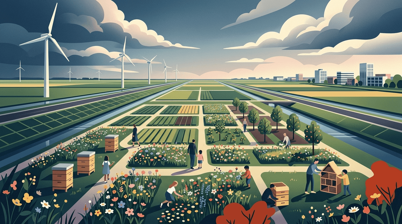 Verwaarloosd Stukje Groen in Dronten Bloeit Op tot Bijentuin: Een Zoete Winst voor Natuur en Gemeenschap