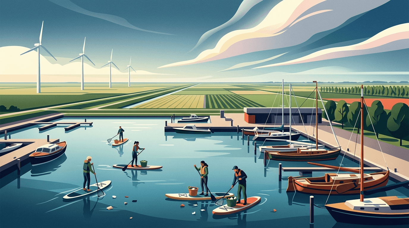 Zeewolde Toont Daadkracht: Meer Dan Honderd Kilo Afval Uit Aanloophaven Gevist Tijdens 'Clean Up on Tour'