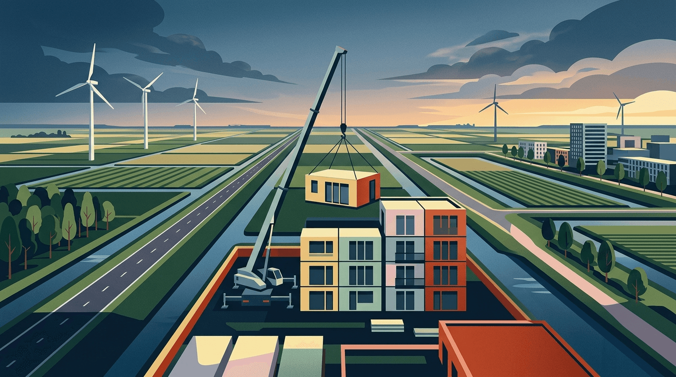 Almere Versnelt Woningbouw: Modulaire Huizen in Annapark Razendsnel Gestapeld