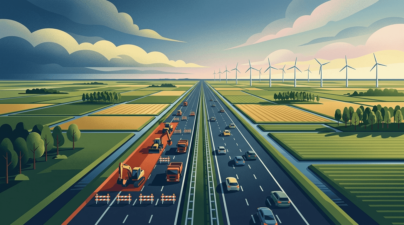 A6 bij Emmeloord: Tweede Fase Werkzaamheden van Start, Rijkswaterstaat Houdt Doorstroom in de Gaten
